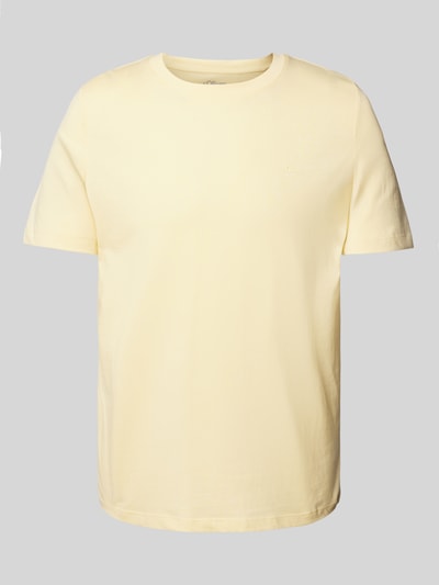 s.Oliver RED LABEL Regular fit T-shirt van puur katoen met ronde hals Lichtgeel - 2