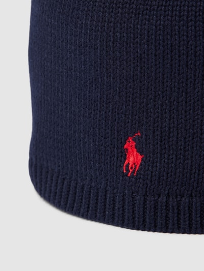Polo Ralph Lauren Kids Strickmütze mit Logo-Stitching Marine 2