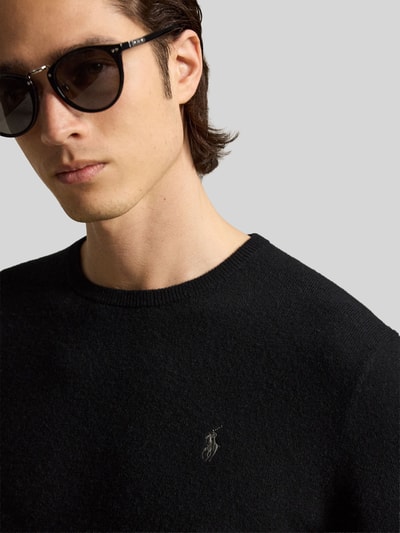 Polo Ralph Lauren Regular Fit Pullover aus reiner Wolle Black 3