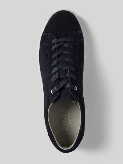 DIGEL Leren sneakers met labeldetail, model 'Summer' Marineblauw - 3