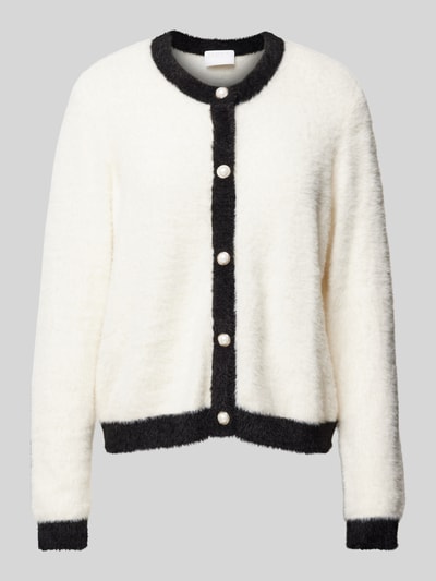 Jake*s Collection Gebreide pullover met ronde hals Offwhite - 2