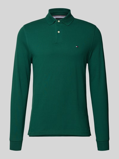 Tommy Hilfiger Regular fit poloshirt van katoenmix Flessengroen - 2