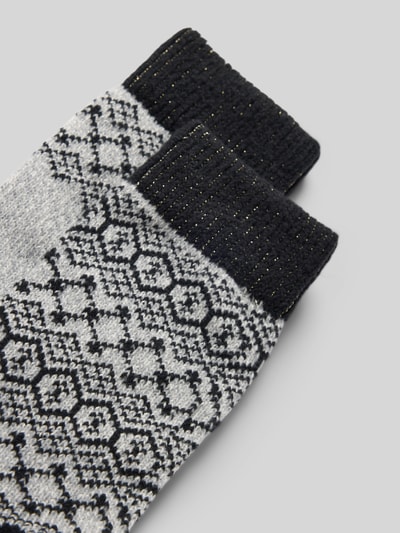 Produktfoto, Wärmende Socken in Strick-Optik von camano im Norweger-Look, weiches Design, elastisches Rippbündchen, softe Zehennähte