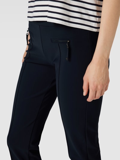 Raffaello Rossi Stretchbroek met ritszakken, model 'OTTI' Marineblauw - 3