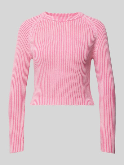 Vero Moda Regular Fit Strickpullover mit verwaschener Optik Modell 'REAL' Pink 2