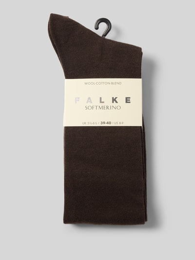 Falke Socken mit Label-Stitching Dunkelbraun 3