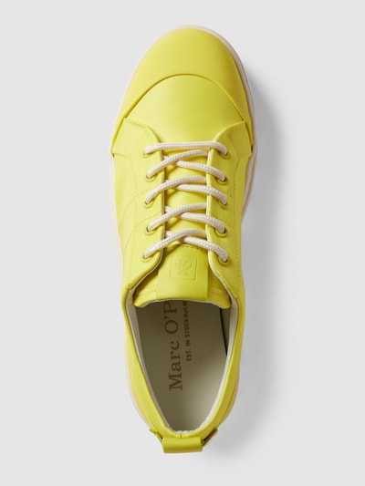 Marc O'Polo Plateausneakers met labeldetails Geel - 4