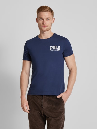 Polo Ralph Lauren T-shirt met labelprint Marineblauw - 4