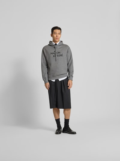 MAISON KITSUNÉ Hoodie aus reiner Baumwolle Anthrazit 1