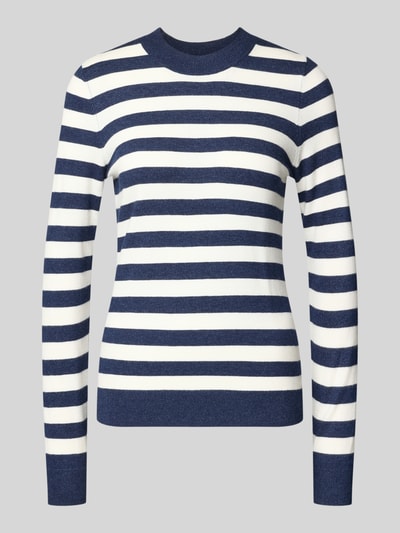 Christian Berg Woman Gebreide pullover met ronde hals Donkerblauw - 2