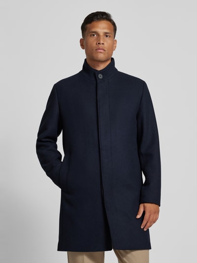 Jack & Jones Premium Mantel aus Woll-Mix Modell 'WILSON' Dunkelblau 4