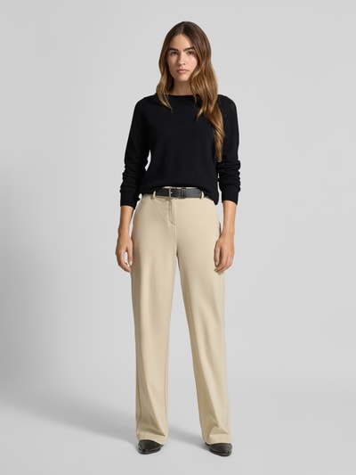 Marc O'Polo Regular Fit Strickpullover mit Schurwoll-Anteil Black 1