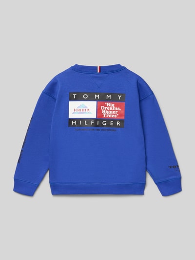Tommy Hilfiger Kids Regular fit sweatshirt van katoenmix  Koningsblauw - 3