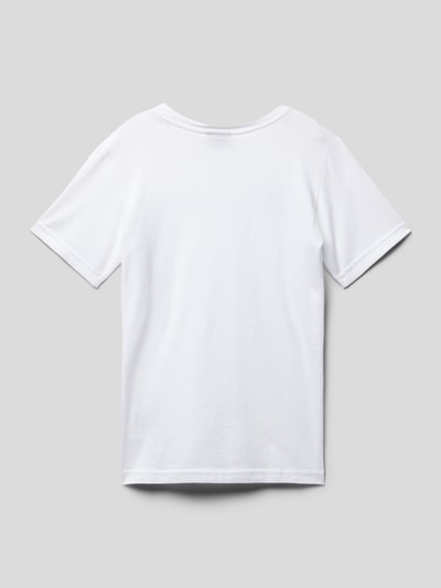 Champion T-Shirt mit Logo-Print Weiss 3