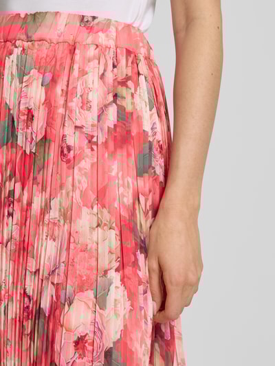 ZABAIONE Spódnica midi z plisami model ‘La44rii’ Mocnoróżowy 3