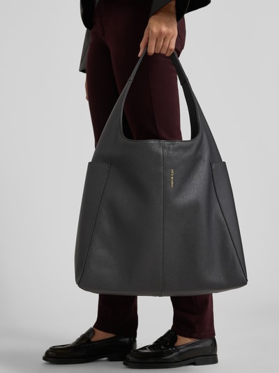 Hey Marly Torba shopper z mieszanki skóry bydlęcej model ‘Alltime Lover’ Czarny 1