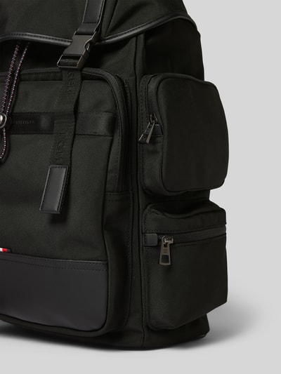 Tommy Hilfiger Pasek z aplikacją z logo z metalu Czarny 3