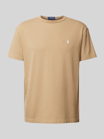 Polo Ralph Lauren T-Shirt mit Label-Stitching Khaki 2