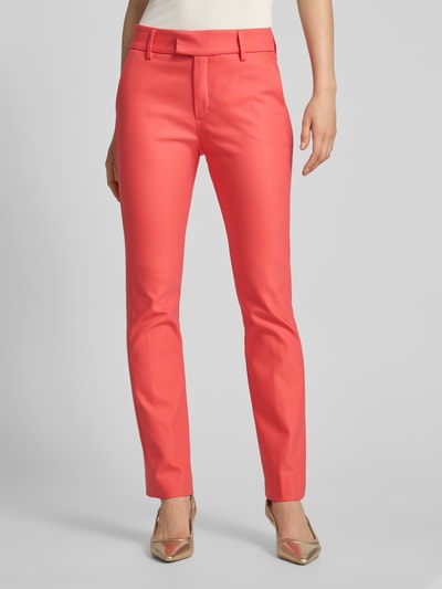 MOS MOSH Slim fit stoffen broek met steekzakken, model 'ELLEN' Koraal - 4
