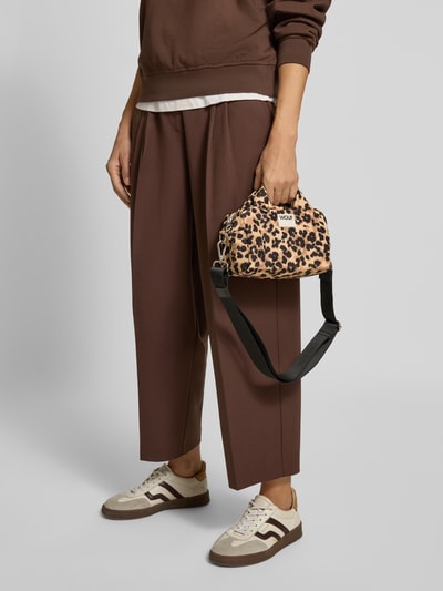 WOUF Bowlingtas met logopatch, model 'Feline' Middenbruin - 1