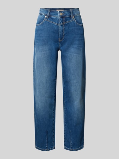 MAC Barrel Jeans aus Baumwoll-Mix Modell 'Bobbie' Blau 1