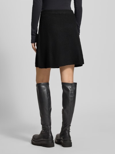 Pieces Eng anliegender Mini-Rock mit Woll-Anteil Modell 'MALOU' Black 5