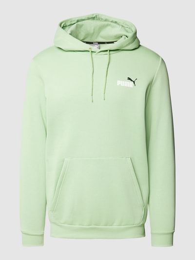 PUMA PERFORMANCE Bluza z kapturem z nadrukiem z logo Limonkowy 2