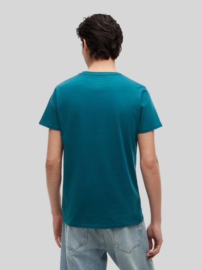Tommy Jeans regular fit T-shirt van puur katoen Petrol - 5