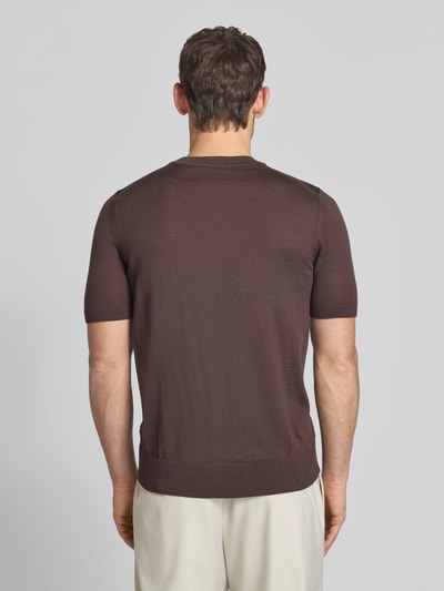 BOSS Regular Fit Pullover aus reiner Schurwolle Modell 'UMAURO' Mittelbraun 5