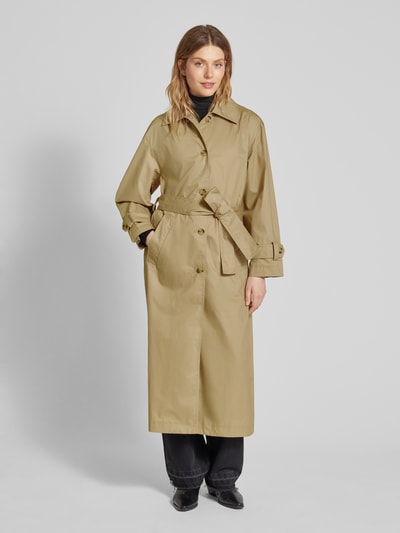 Mango Trenchcoat mit Umlegekragen Offwhite 4