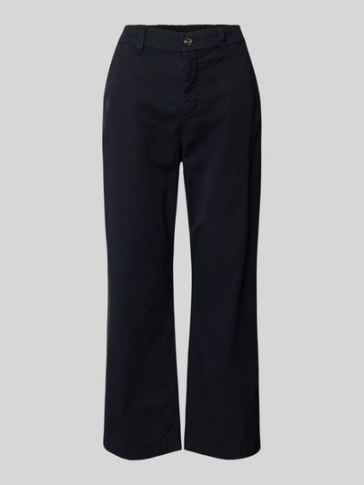 MAC Spodnie capri z lamowanymi kieszeniami z tyłu Granatowy 2