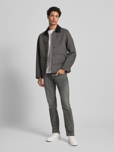 Calvin Klein Jeans Jeansy o kroju slim fit z efektem znoszenia i detalem z logo Średnioszary 1