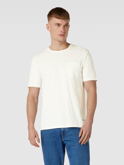 Marc O'Polo T-Shirt mit Brusttasche Offwhite 4