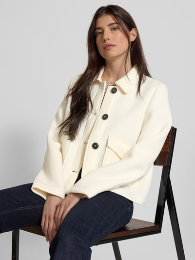 Christian Berg Woman Selection Regular Fit Jacke mit Umlegekragen und Eingrifftaschen Offwhite 3