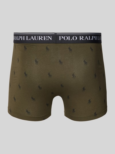 Polo Ralph Lauren Underwear Trunks mit elastischem Label-Bund im 3er-Pack Oliv 3