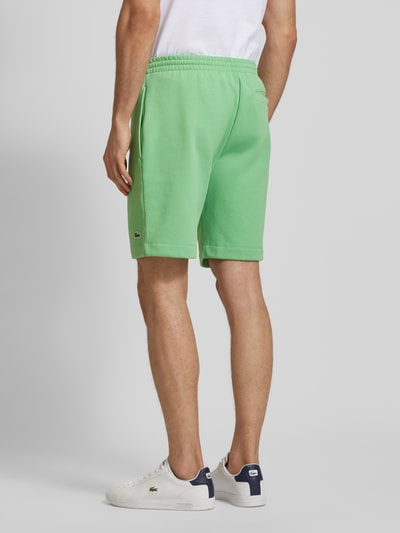 Lacoste Regular fit sweatshorts met logobadge Lichtgroen - 5