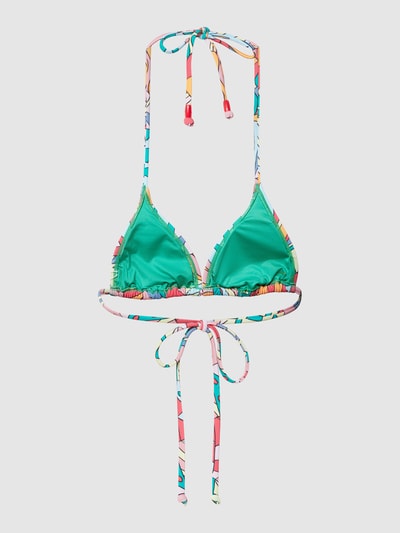 Barts Top bikini z nadrukiem na całej powierzchni model ‘FLINDER’ Zielony 3