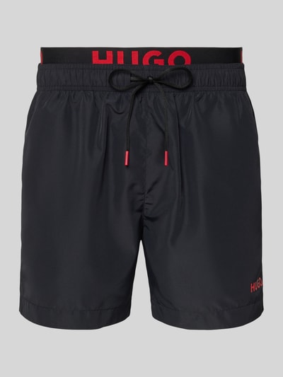HUGO Badeshorts mit Logo-Detail Black 1