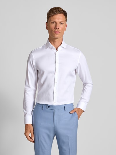 SEIDENSTICKER Koszula biznesowa o kroju regular fit z kołnierzykiem typu kent model ‘Spread’ Biały 4