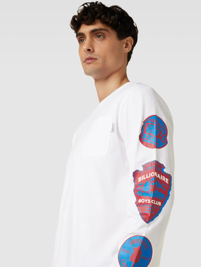 Billionaire Boys Club Longsleeve mit Brusttasche Weiss 3