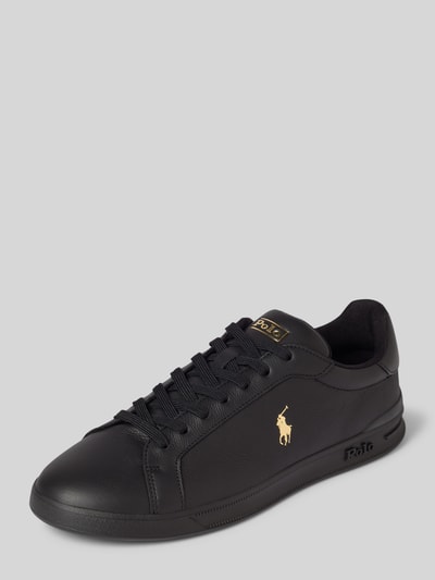 Polo Ralph Lauren Sneakers met logostitching Zwart - 1