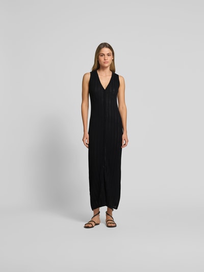 Filippa K Maxikleid in Strick-Optik Black 4