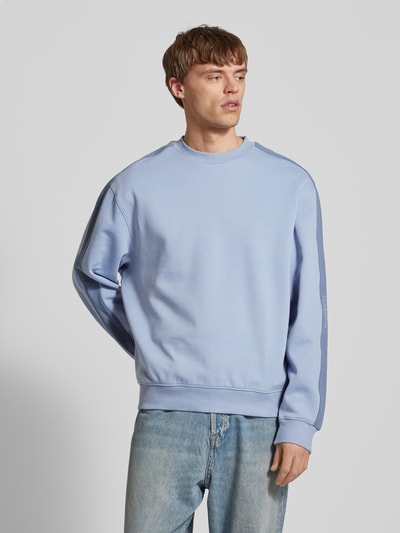 Calvin Klein Jeans Oversized sweatshirt van katoenmix Lichtblauw - 4