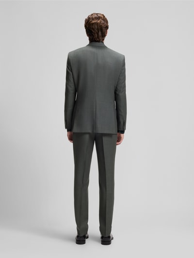 BOSS Slim Fit Anzug aus Wolle mit feinem Webmuster Gruen 5