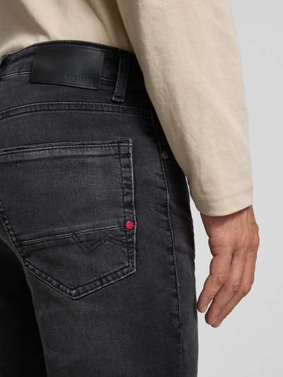 MAC Straight fit jeans in 5-pocketmodel, model 'ARNE PIPE' Zwart - 3