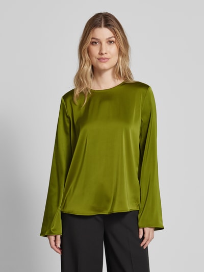 Jake*s Collection Relaxed Fit Bluse mit Rundhalsausschnitt Gruen 4