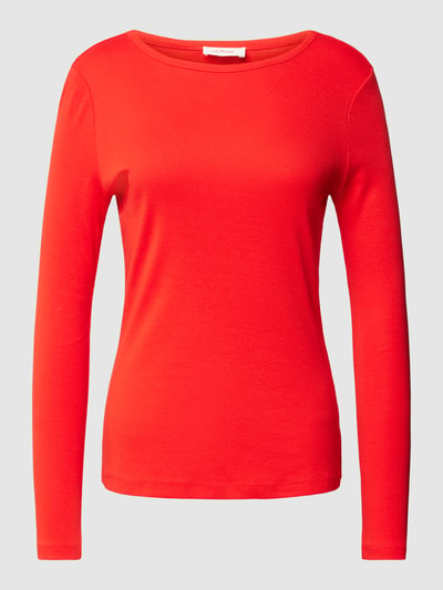 s.Oliver RED LABEL Longsleeve im unifarbenen Design Rot 2