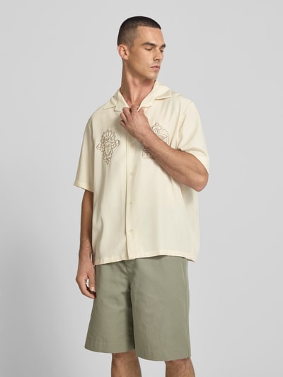MAISON KITSUNÉ Freizeithemd aus Lyocell-Mix Beige 4