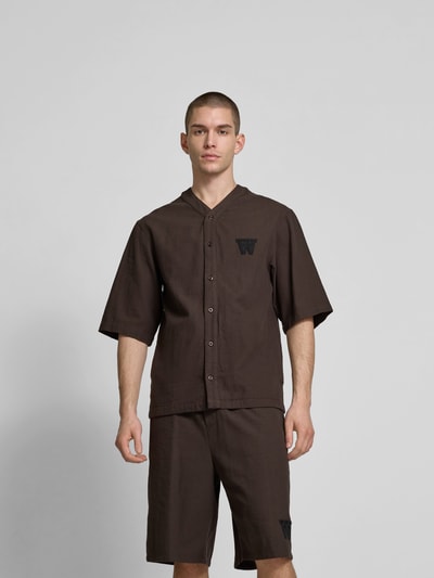 Wood Wood Regular fit vrijetijdsoverhemd in gebreide look Flanel - 4