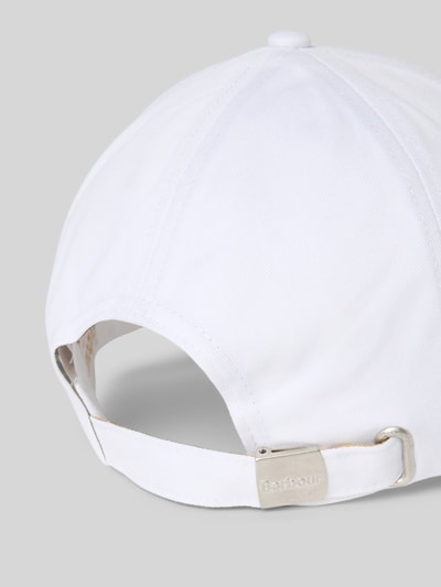 Barbour Basecap aus reiner Baumwolle Weiss 3